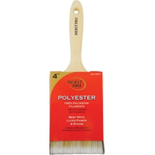 Merit Pro 47 4 in. 100 Percent Polyester Beavertail Brush 652270000470